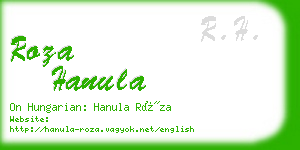 roza hanula business card